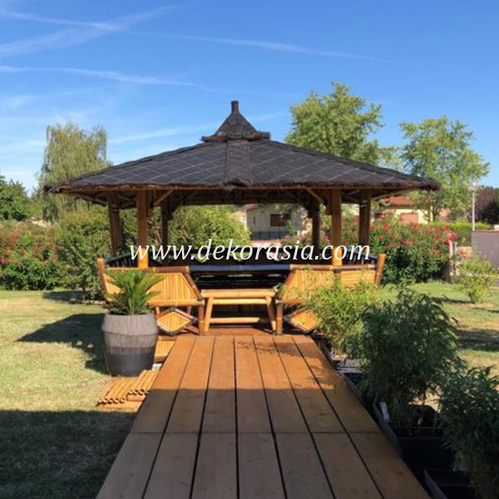 Bamboo Gazebo for Home Garden, Bamboo Gazebo Outdoor